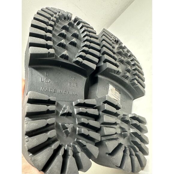 Free People X Jeffrey Campbell Bae Platform Mules Black NIB Size 8  Chunky Clogs - Picture 6 of 12